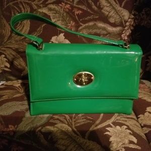 Vintage Green Patent Leather Mar-shel handbag